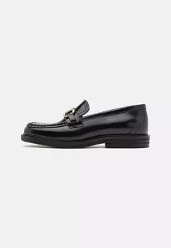 Слипоны Leather Zign, черные