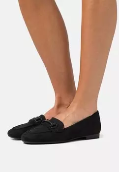 Слипоны ЛОФЕРЫ Esprit, черный