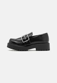 Слипоны Monki, черный темный