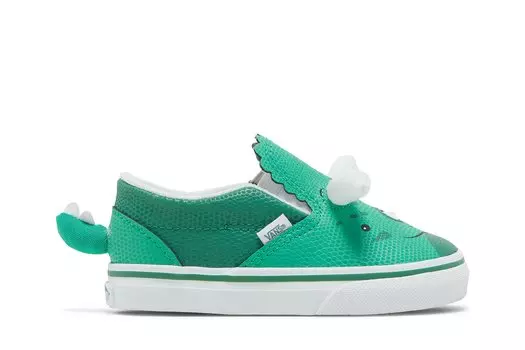 Слипоны V для малышей Vans, зеленый