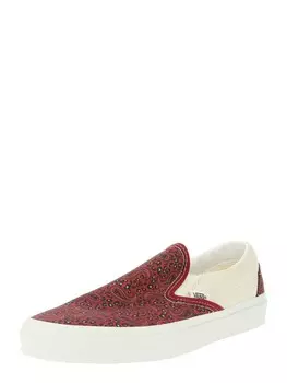 Слипоны Vans, красный