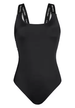 Слитный купальник Calvin Klein, черный