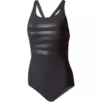 Слитный купальник женский черный Adidas