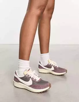 Сливовые и кремовые кроссовки Nike Waffle Debut