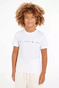 Слоган на футболке Calvin Klein, белый