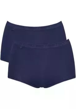 Sloggi Трусы "Basic H Maxi 2P" (2 шт. в упаковке, 2 шт. в упаковке), цвет True Navy