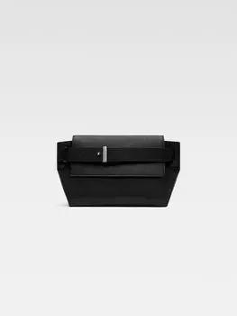 Сложенная сумка-мессенджер JACQUEMUS The Capri messenger bag, черный