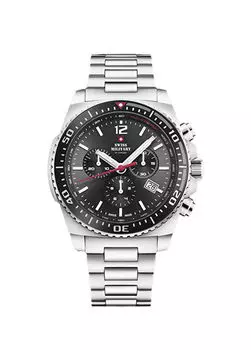 См34093.01 мужские наручные часы Swiss Military By Chrono, серебряный