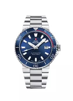 Sma34086.02 цветные мужские наручные часы из стали Swiss Military By Chrono, серебряный