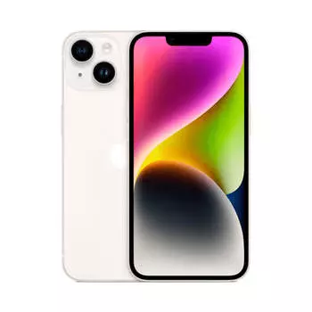 Смартфон Apple iPhone 14, 256 ГБ, (Dual nano-Sim), Starlight