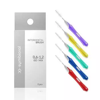Смесь межзубных очистителей разного диаметра Symbioral Interdental 0,6-1,2/ISO -
