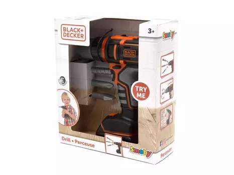 Smoby, Black&Decker, Электронная дрель-шуруповерт