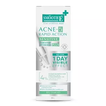 Smooth E Гидрогель от прыщей плюс 10 г, Green