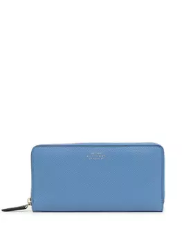 Smythson кошелек на молнии, синий