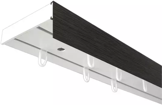 SN DECO GROUP Карниз для штор "Карниз SH с крышкой", 2 направляющие, фиксированный размер 240 см, белый/цвет/венге