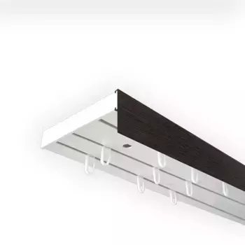 SN DECO GROUP Карниз для штор "Карниз SH с крышкой", 3 направляющие, фиксированный размер 540 см, белый/цвет/венге