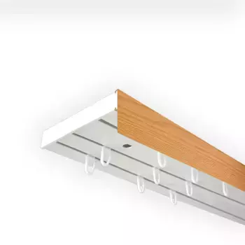 SN DECO GROUP Карниз для штор "Карниз SH (1) с панелью 5 см", 3 направляющие, фиксированный размер 360 см, белый