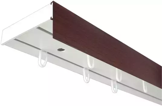 SN DECO GROUP Карниз для штор "Карниз SH с крышкой", 2 направляющие, фиксированный размер 150 см, белый