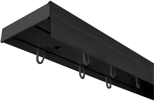 SN DECO GROUP Карниз для штор "Карниз SH с крышкой", 2 направляющие, фиксированный размер 300 см, черный