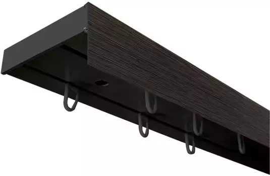 SN DECO GROUP Карниз для штор "Карниз SH с крышкой", 2 направляющие, фиксированный размер 480 см, черный