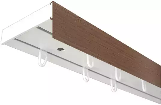 SN DECO GROUP Карниз для штор "Карниз SH (1) с панелью 5 см", 2 направляющие, фиксированный размер 360 см, белый