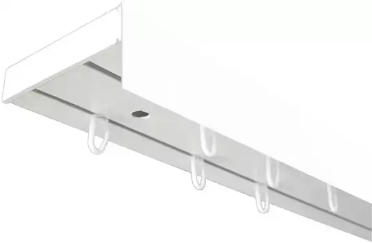 SN DECO GROUP Карниз для штор "Карниз SH (1) с панелью 5 см", 2 направляющие, фиксированный размер 580 см, белый