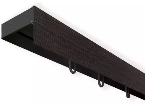 SN DECO GROUP Карниз для штор "Карниз SH с крышкой", 1 направляющая, фиксированный размер 400 см, черный