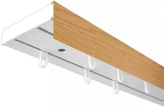 SN DECO GROUP Карниз для штор "Карниз SH с крышкой", 2 направляющие, фиксированный размер 150 см, белый