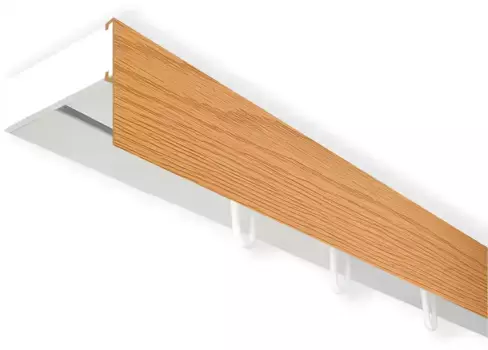 SN DECO GROUP Карниз для штор "Карниз SH с крышкой", 1 направляющая, фиксированный размер 150 см, белый