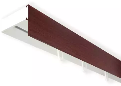 SN DECO GROUP Карниз для штор "Карниз SH с крышкой", 1 направляющая, фиксированный размер 300 см, белый