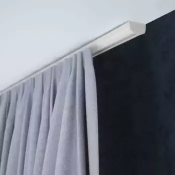 SN DECO GROUP Карниз для штор "Предметный рельс SC", 1 направляющая, фиксированный размер 320 см, цвет chrom-matt