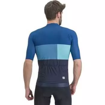 Snap Джерси мужской Sportful, цвет Galaxy Blue Dark Berry Blue
