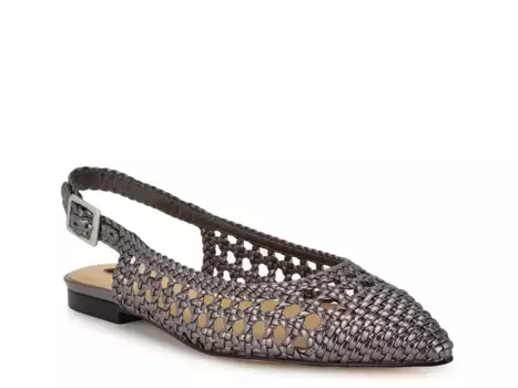 Soel Балетки Nine West, Pewter Metallic