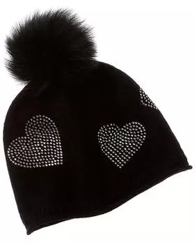 Sofiacashmere Heart Heatset Кашемировая шапка, черный