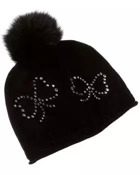 Sofiacashmere Heatset Bow Кашемировая шапка, черный