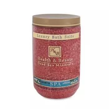 Соль для ванн 1,2 кг - роза H&B