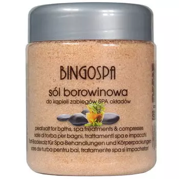 Соль для ванн торфяная, 600 г Bingospa