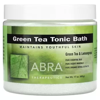 Соль для ванны Abra Therapeutics Green Tea Tonic, 482 г