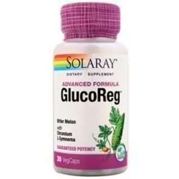 Solaray GlucoReg - Формула горькой дыни 30 капсул