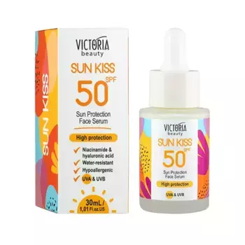 Солнцезащитная сыворотка для лица Sun Kiss 50+ Victoria Beauty, 30 ml