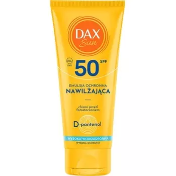 Солнцезащитная водостойкая увлажняющая эмульсия Spf50 100 мл Dax