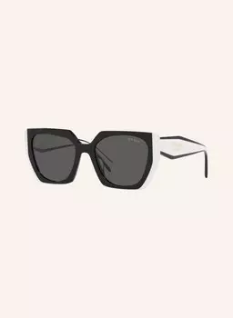 Солнцезащитные очки 0pr15ws PRADA, цвет 09Q5S0 - SCHWARZ WEISS/DUNKELGRAU