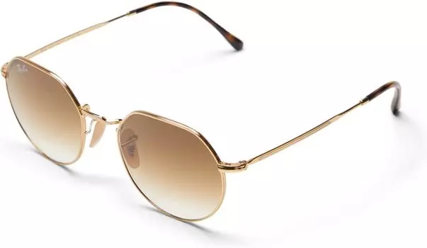 Солнцезащитные очки 51 mm 0RB3565 Jack Ray-Ban, цвет Arista/Clear Gradient Brown