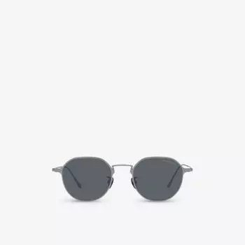 Солнцезащитные очки AR6138T в титановой оправе-подушке Giorgio Armani, серый