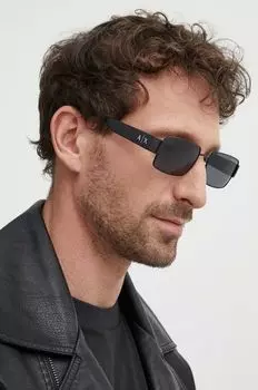 Солнцезащитные очки Armani Exchange, черный