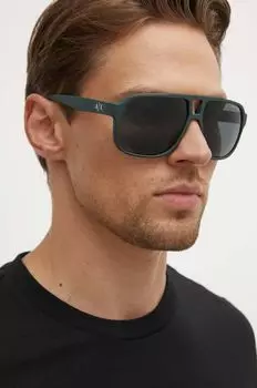 Солнцезащитные очки Armani Exchange, зеленый