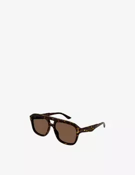 Солнцезащитные очки-авиаторы GG1263S Gucci, цвет Havana