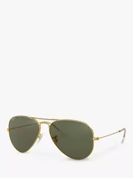 Солнцезащитные очки-авиаторы Ray-Ban RB3025 Iconic, золотые