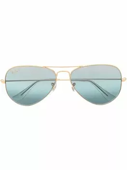 Солнцезащитные очки-авиаторы Ray-Ban, золотистый