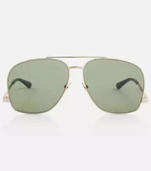 Солнцезащитные очки-авиаторы sl 653 leon Saint Laurent, золото